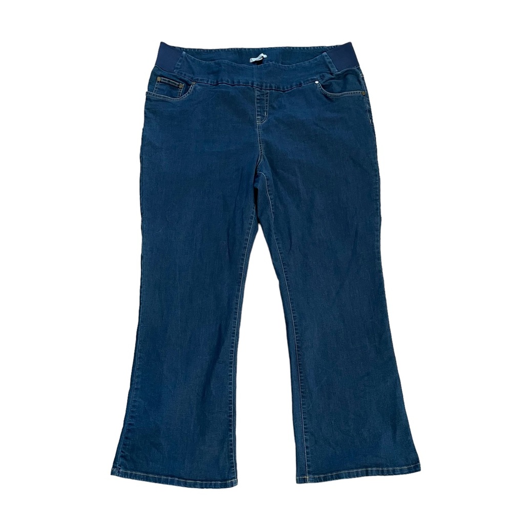 Woman Within Pull On Denim Jeans